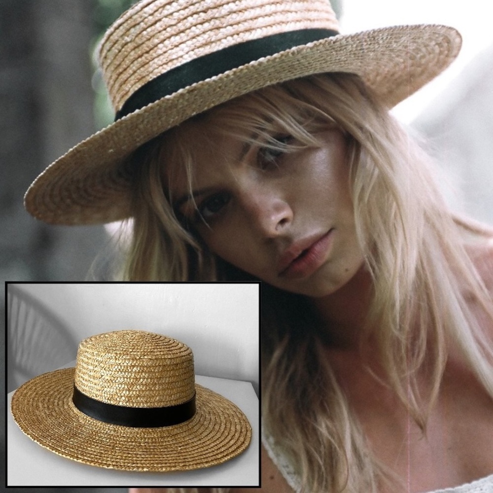LACK OF COLOR boater straw hat